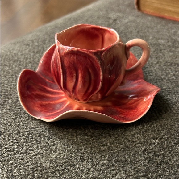 Kipp ceramics Other - Vgt. Kipp ceramics mini cup and saucer. Demitasse rose pink 1947.
